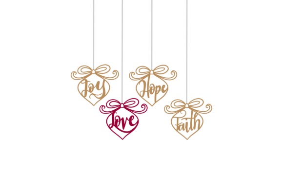 Christmas Balls, Joy, Love, Hope, Faith Embroidery Design Review