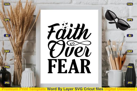 Faith over Fear SVG Cut Files Design Review: A Real-World Embroidery Perspective