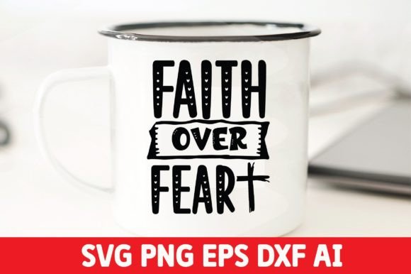 Faith over Fear SVG Free for Real Embroidery Projects