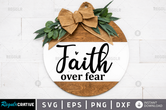 FREE Faith over Fear Svg Design Review for Real Embroidery Projects
