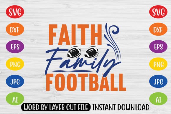 Reviewing Faith Family Football SVG CUT FILE for Real Embroidery Projects