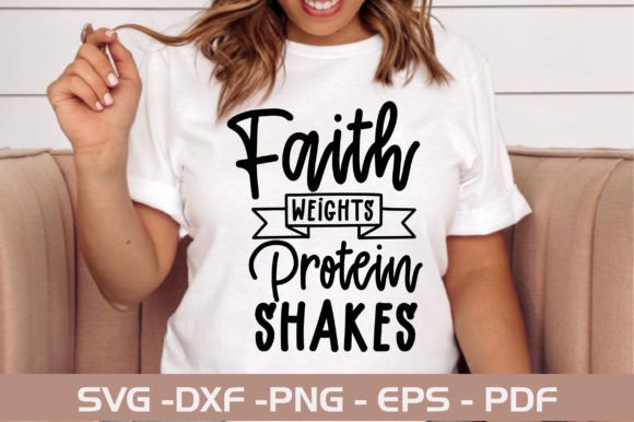 Reviewing Faith Weights Protein Shakes SVG Design for Real Embroidery Projects