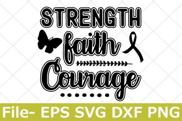 Strength Faith Courage: A Breast Cancer Embroidery Design Review